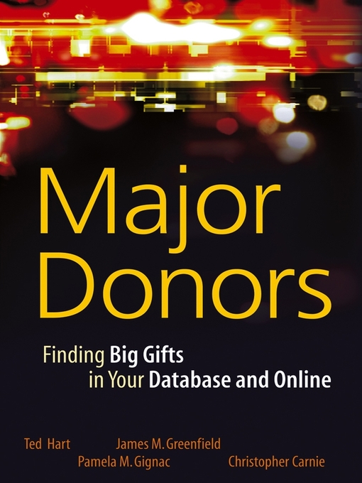 Title details for Major Donors by Ted Hart - Available